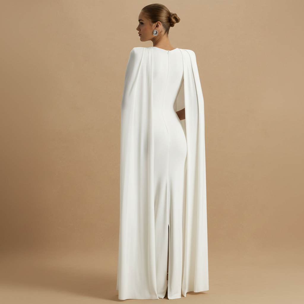 Μαξί Φόρεμα με Κάπα