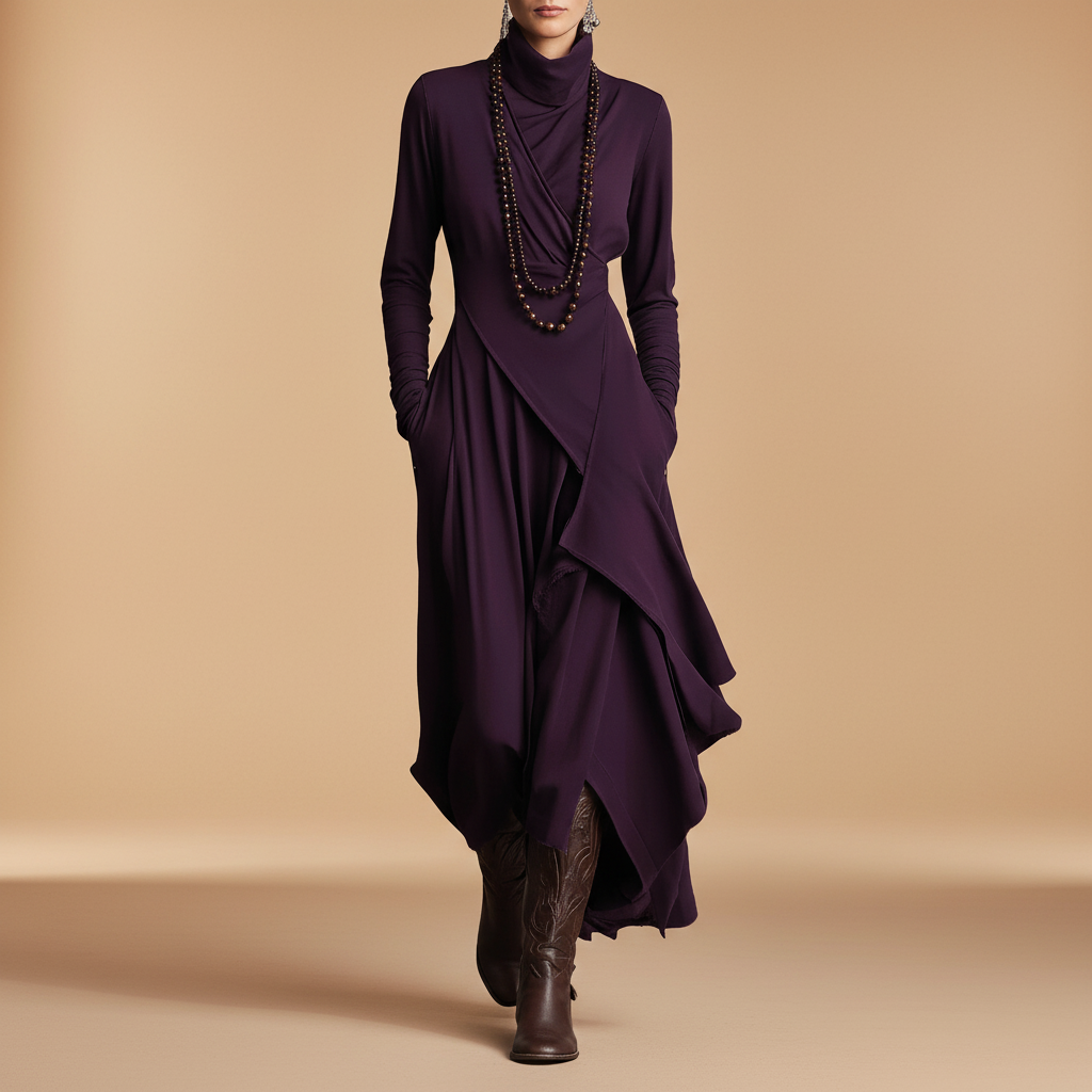 Ασυμμετρο μακρύ φορεμα